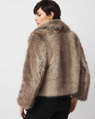 Faux Fur Peacoat | White House Black Market